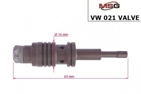 Клапан насоса ГУР AUDI,FORD,KIA,MITSUBISHI,VW MSG VW021VALVE (фото 1)