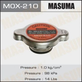 Крышка радиатора (R183) 1.0 kg, cm2 Masuma MOX-210 (фото 1)