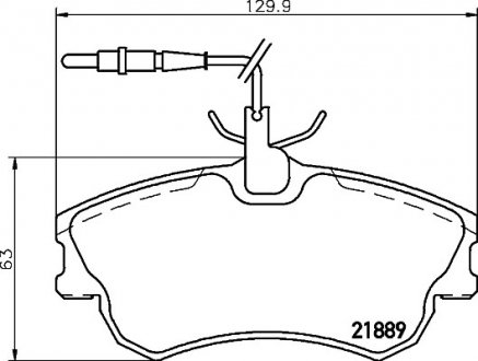 Комплект тормозных колодок, дисковый тормоз MINTEX MDB1914 (фото 1)