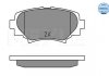 Комплект тормозных колодок дисковый тормоз MEYLE 0252587814 (фото 1)