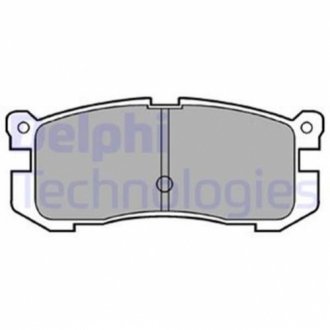 Комплект тормозных колодок дисковый тормоз Delphi LP624 (фото 1)