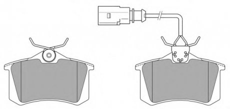 Колодки гальмівні дискові задние, комплект Fremax FBP-0572 (фото 1)