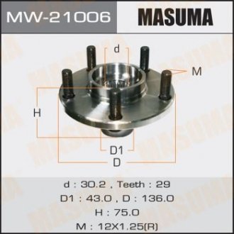 Ступичный узел front X-TRAIL, T30 Masuma MW21006 (фото 1)