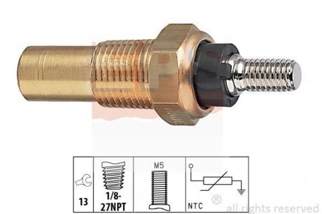 Датчик температури (фіолетово-червоний) Ford Escort/Fiesta/Transit 85- EPS 1 830 082 (фото 1)