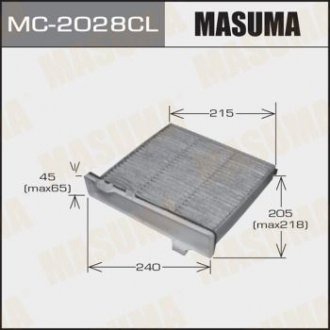 Салонный фильтр угольный (1, 20) Masuma MC-2028CL (фото 1)