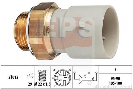 Термовыключатель вентилятора радиатора EPS 1 850 639 (фото 1)
