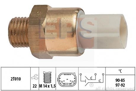 Термовыключатель вентилятора радиатора EPS 1 850 684 (фото 1)