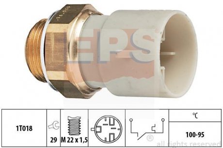 Термовыключатель вентилятор радиатора EPS 1 850 147 (фото 1)