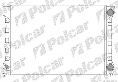 RADIATOR For TOYOTA 95-99 AVALON Polcar 953408A2 (фото 1)