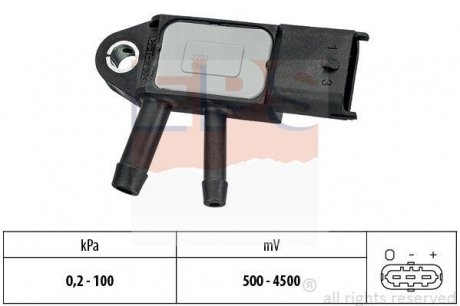 Датчик тиску відпрацьованих газів Nissan Qashqai / Renault Koleos 2.0 dCi 07- EPS 1 993 291 (фото 1)