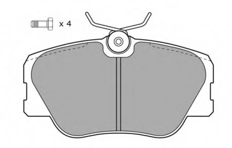 Комплект тормозных колодок Fremax FBP-0495 (фото 1)