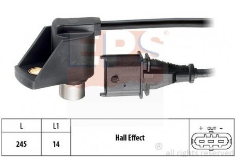 Датчик положения коленвала EPS 1 953 286 (фото 1)