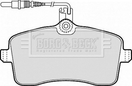 Гальмівні колодки дискові BORG & BECK BBP1897 (фото 1)