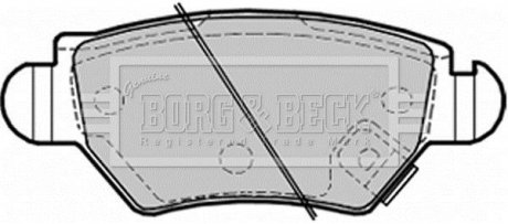 Гальмівні колодки дискові BORG & BECK BBP1687 (фото 1)