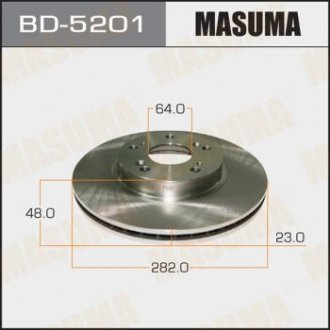 Диски тормозные, комплект Masuma BD5201 (фото 1)