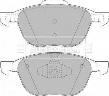 Колодки дискового тормоза BORG & BECK BBP1864 (фото 1)