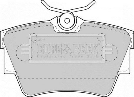 Колодки дискового тормоза BORG & BECK BBP1813 (фото 1)