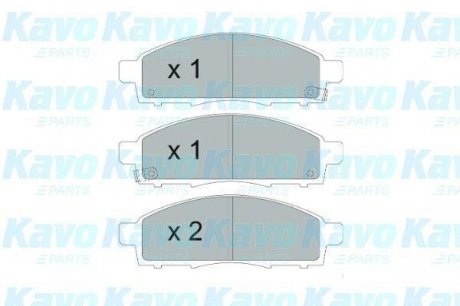 Brake Pad Set, disc brake KAVO KBP6599 (фото 1)