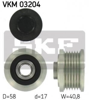 Ременной шкив генератора SKF VKM 03204