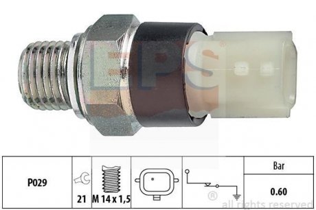 Датчик тиску масла Nissan Primastar/Opel Movano 2.5CDTi 03- EPS 1 800 178 (фото 1)