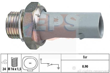 Датчик тиску масла Skoda Fabia/Octavia 99- EPS 1 800 150 (фото 1)