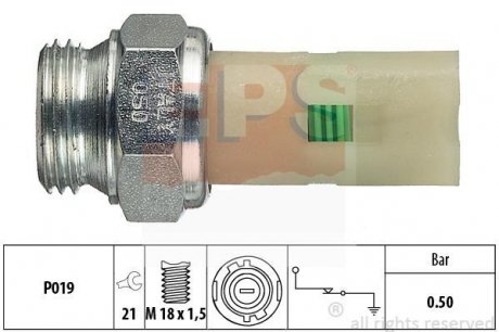 Датчик тиску масла R 1,7/1,9D/TD EPS 1 800 075 (фото 1)