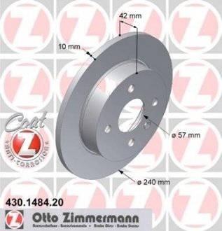 Тормозная система ZIMMERMANN 430.1484.20 (фото 1)