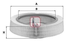 Фільтр повітряний Audi 100 1.8/2.0 -82 SOFIMA S 8460 A (фото 1)