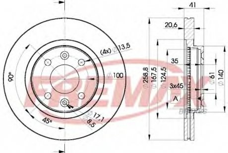 Тормозной диск Fremax BD-3550 (фото 1)