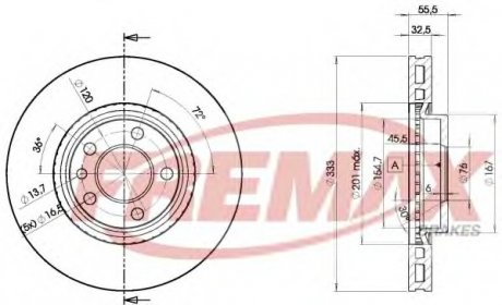 Тормозной диск Fremax BD-3020 (фото 1)