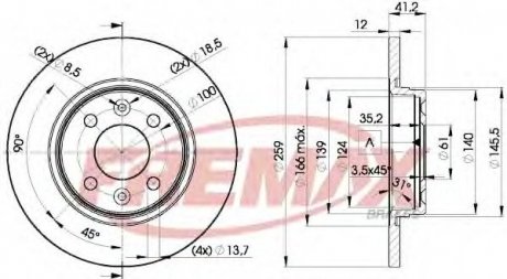 Тормозной диск Fremax BD-4707 (фото 1)