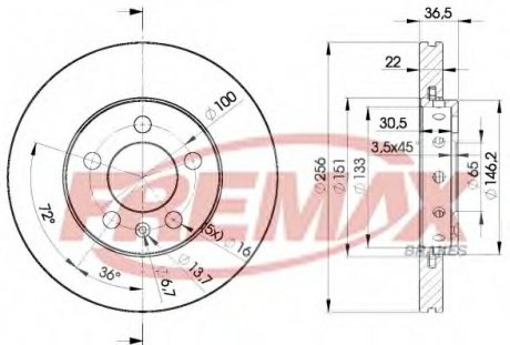 Тормозной диск Fremax BD-5602 (фото 1)