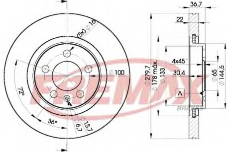 Тормозной диск Fremax BD-5603 (фото 1)