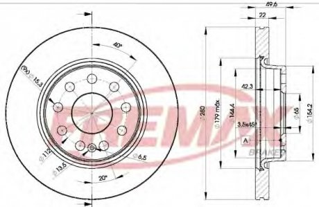 Тормозной диск Fremax BD-5614 (фото 1)