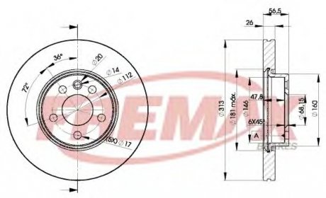 Тормозной диск Fremax BD-1530 (фото 1)