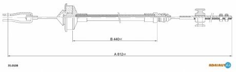 Трос сцепления ADRIAUTO 35.0108 (фото 1)