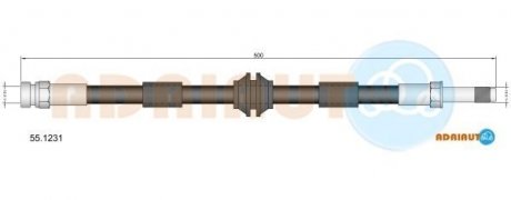 Шланг ТОРМ ПЕР ADRIAUTO 55.1231 (фото 1)