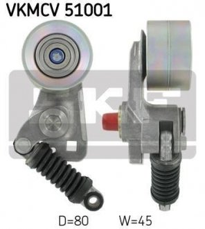 Натяжной ролик, поликлиновой ремень SKF VKMCV 51001 (фото 1)