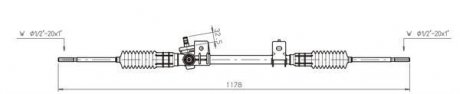 Рейка усилителя рулевого механизма (Возможно восстановленное изделие) GENERAL RICAMBI FO4021 (фото 1)