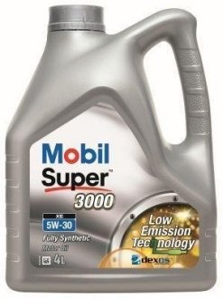 Моторное масло SUPER 3000 XE, 5W30, 4л., MOBIL 151453 (фото 1)