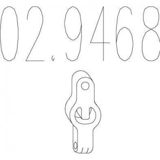 Гумовий элемент крепления выхлопной системы MTS 02.9468