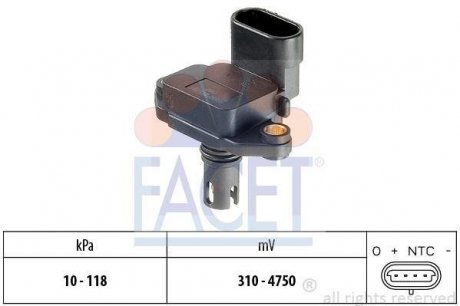 Датчик абсолютного давления - MAP Sensor FACET 10.3087 (фото 1)