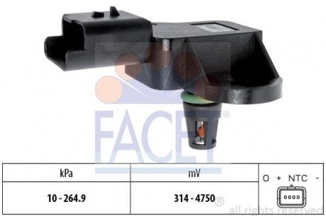 Датчик абсолютного давления - MAP Sensor FACET 10.3137 (фото 1)