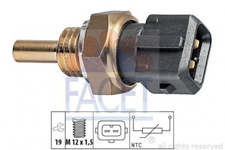 Датчик температуры охлаждающей жидкости FACET 7.3157 (фото 1)