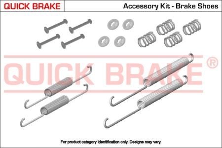 Монтажный комплект тормозных колодок QUICK BRAKE 105-0853