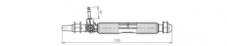 Рейка усилителя рулевого механизма GENERAL RICAMBI OP4036 (фото 1)