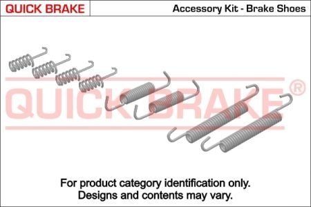 Комплект пружинок колодок стояночного гальма QUICK BRAKE 105-0832 (фото 1)