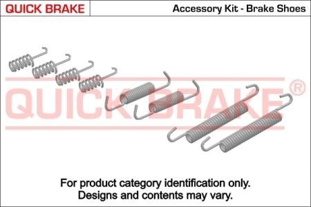 Гальмівні аксесуари (Монтажний комп-кт колодки) QUICK BRAKE 105-0703 (фото 1)