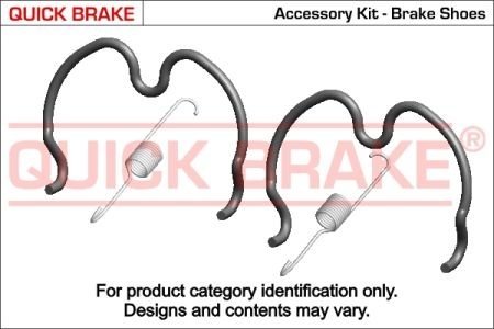 Комплект пружинок колодок стояночного гальма QUICK BRAKE 105-0872 (фото 1)