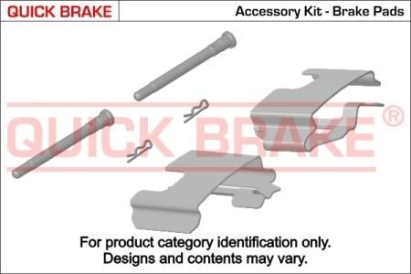 Гальмівні аксесуари (Монтажний комп-кт колодки) QUICK BRAKE 109-0992 (фото 1)